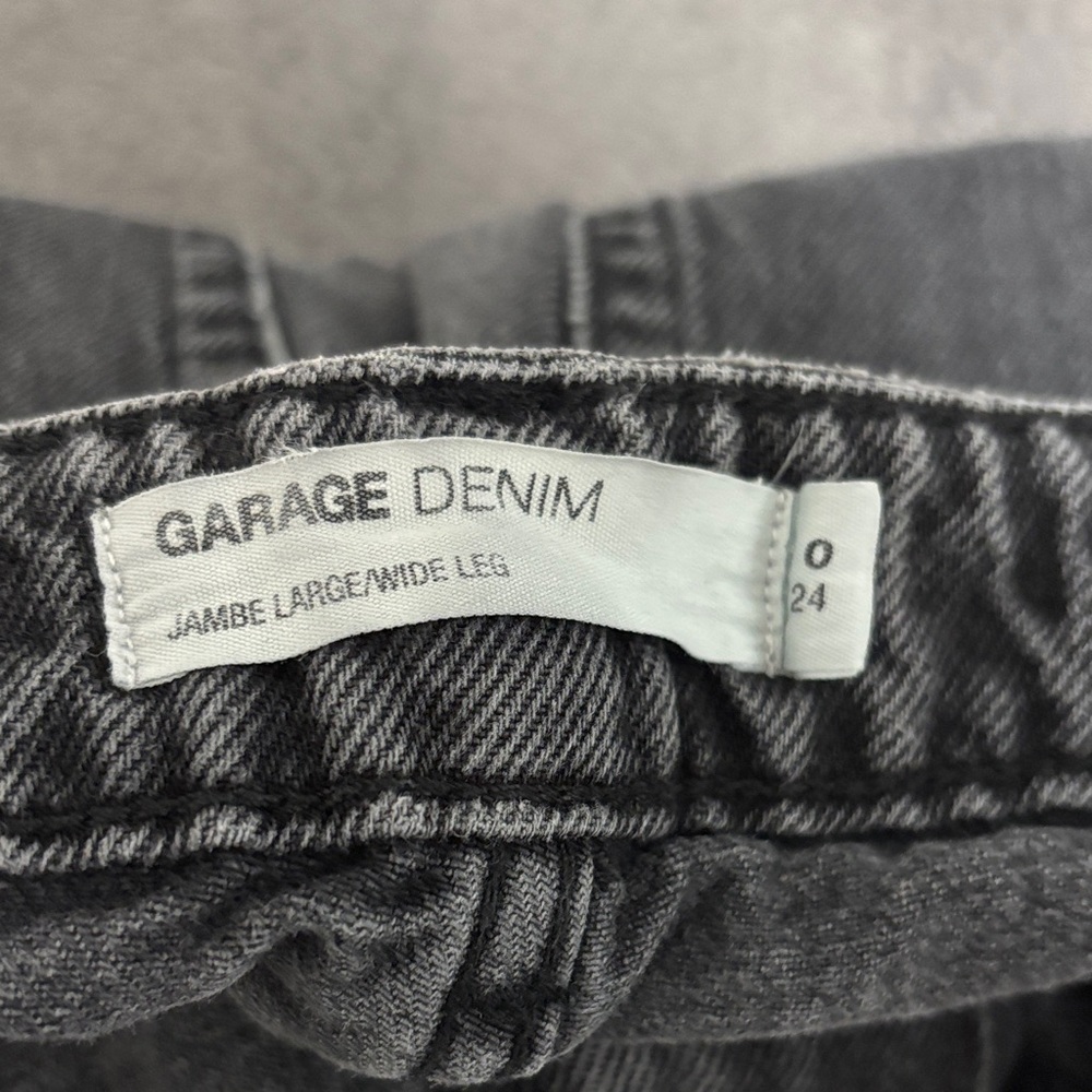 Garage Distressed Wide-Leg High Rise Jeans - Picture 2 of 3